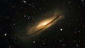 Spiral galaxy NGC 3190