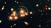 Gravitation lensing in galaxy cluster CL