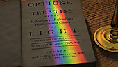 Newton's Opticks with spectrum