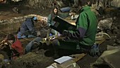 Archaeological excavations, timelapse
