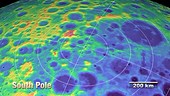 Moon's South Pole topography