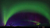 Aurora borealis timelapse