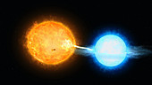 Algol eclipsing binary star system