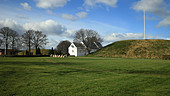 Jelling burial mound and church