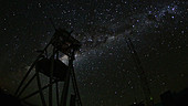 Night sky at E-ELT site, timelapse