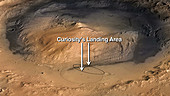 Landing area for Mars Curiosity