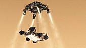 Mars Curiosity landing procedure
