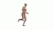 Female body running