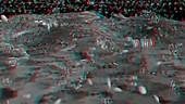 Cellular proteins, anaglyph 3D