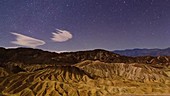 Death Valley at night, timelapse