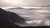 Clouds in the Alborz mountains, timelapse