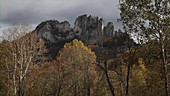 Seneca Rocks in West Virginia