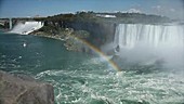 Rainbow forming in mist at Niagara Falls