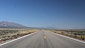 Driving through the Nevada Desert