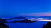 Night sky from La Palma, timelapse