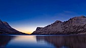 Comet PanSTARRS and aurora, timelapse