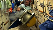 Aboard the International Space Station