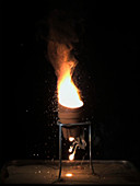 Thermite reaction, high-speed