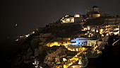 Moonset over Santorini