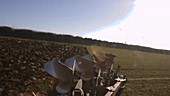 Ploughing a field, timelapse