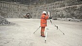 Blast face profiling at a quarry