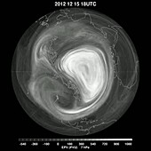 Polar vortex disruption, January 2013
