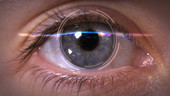 Digital iris scanning for security