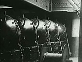 British laying naval mines, World War II