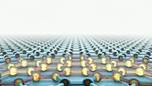 Graphene conducting electricity