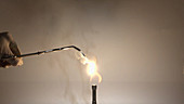 Burning magnesium ribbon