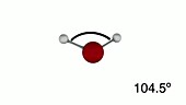 Bent molecule H2O