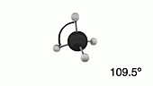 Tetrahedral molecule CH4