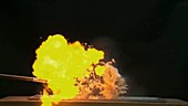 Nitrocellulose explosion, high-speed