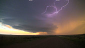 Thunderstorm over prairie