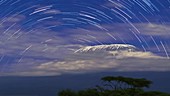 Mt Kilimanjaro star trails