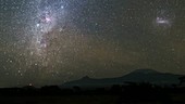 Milky Way and Mt Kilimanjaro, timelapse