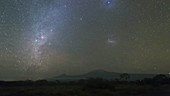 Milky Way and Mt Kilimanjaro, timelapse