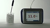 Temperature of dry ice