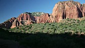 Sandstone formations in Kolob Canyons