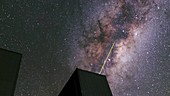 Milky Way and observatory