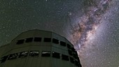 Milky Way and observatory