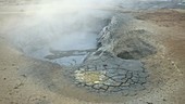 Bubbling mud pool