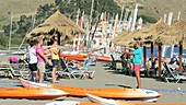 Yoga on the beach