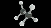 Ethane molecule, animation