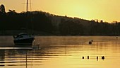 Sun setting over Lake Windermere