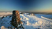 Hiker approaching Red Screes