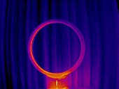 Cooling fan, thermogram footage