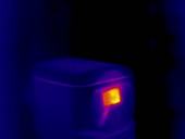 Composting machine, thermogram footage