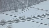 Traffic in snow