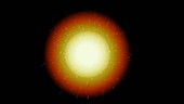 Solar radiation, abstract animation